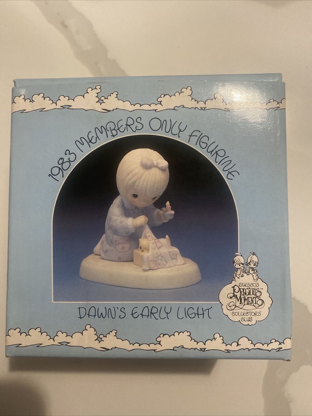 Precious Moments “Dawn’s Early Light” 1983 Members Only Figurine PM-831 Enesco